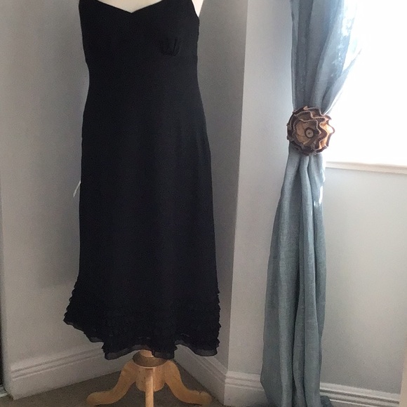 Ann Taylor Loft black spaghetti strap black dress - Picture 5 of 7